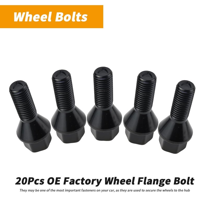 MUNIK 20PCS 36136781150 M12 x 1.5 Wheel Lug Bolt for BMW 1 3 5 6 7 8 X1 Z1 Z3 Z4 Z8 for MINI R50 R52 R53 R56 R55 Replace# 36130141574 36130141576 36131095390 36131116717 36131117190 (20 PCS) - Image 5